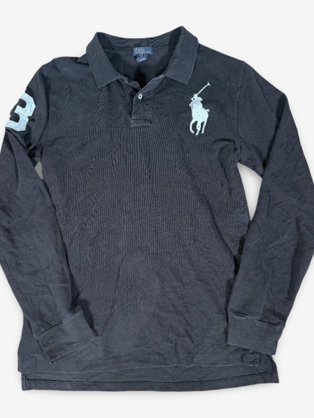Vintage Polo Ralph Lauren Big Pony Kid's Longsleeve Polo Shirt